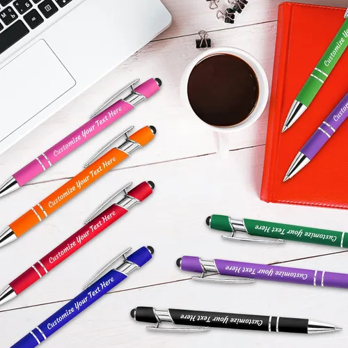 Miniatura 5 de 12 bolígrafos personalizados a granel, bolígrafos personalizados con grabado personalizado con nombre o texto, regalo ideal de aniversario