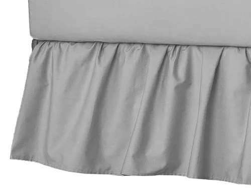 Miniatura 6 de American Baby Company Mini falda para cuna (24 x 38 pulgadas), falda de cama de microfibra ultra suave con volantes, azul, para niños y niñas
