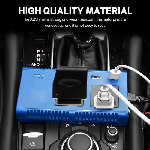 Miniatura 5 de Convertidor universal de CA a CC, DC 12V 500mA encendedor de cigarrillos de coche a adaptador de toma de corriente, adaptador hembra de CA a CC