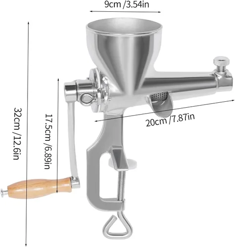 Miniatura 2 de Exprimidor manual de pasto de trigo, exprimidor manual de hierba de trigo de acero inoxidable, herramienta extractor de jugo para frutas, manzanas