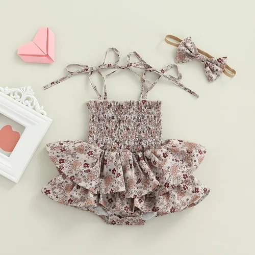 Miniatura 4 de MA&BABY Conjunto familiar de verano de 0 a 6 años a juego para hermanas, vestido de hermanas, camisa para hermano, lindo estampado floral
