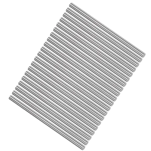 Miniatura 27 de uxcell 20 varillas redondas de metal de acero, 0.047 in x 3.937 in de acero de alta velocidad (HSS) herramienta de stock, para engranajes de eje