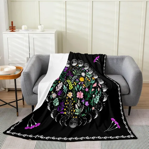 Miniatura 25 de Erosebridal Highland - Manta de vaca de 40 x 50 pulgadas, diseño de rosas para niños, niñas, niños, adolescentes, adultos, animales salvajes