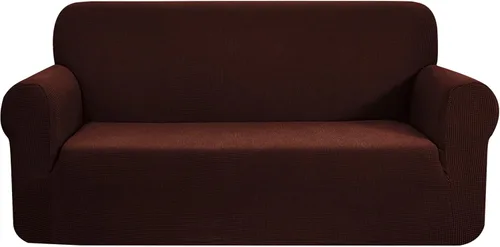Miniatura 75 de CHUN YI - Funda elástica de 1 pieza para sillón grande, funda protectora suave de Jacquard con elastano, detalle de cuadros y parte inferior