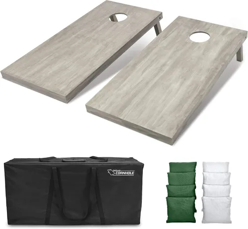 Miniatura 91 de GoSports Juego de tablas de cornhole de madera de tamaño reglamentario de 4 x 2 pies, incluye funda de transporte y bolsas de frijoles