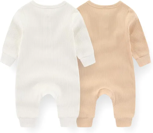 Miniatura 38 de ZAV Mono de manga larga unisex para bebé, niño y niña, 2
