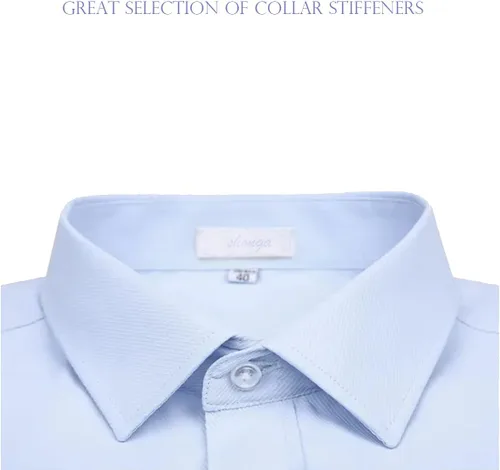 Miniatura 4 de 200 soportes de cuello de plástico para camisa de vestir para hombre, 3 tamaños