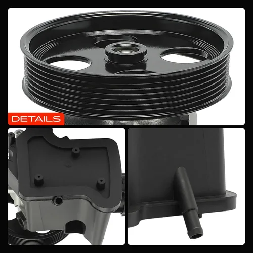 Miniatura 9 de A-Premium Bomba de dirección asistida, con depósito y polea, compatible con Mercedes-Benz C230 2003-2005, 1.8L de gas sobrealimentado, reemplazo #