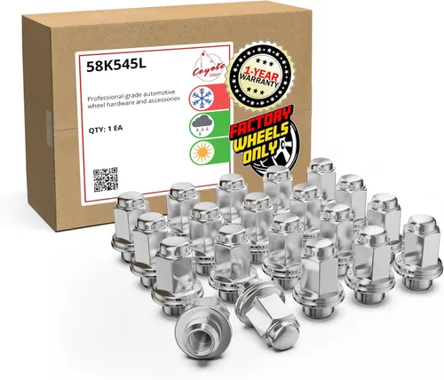 Miniatura 26 de Wheel Accessories Parts 20 tuercas de llanta M14x1.5 14x1.5 rosca OEM estilo fábrica 1.8 pulgadas de largo cromadas 7/8 pulgadas 0.866 in Cromado