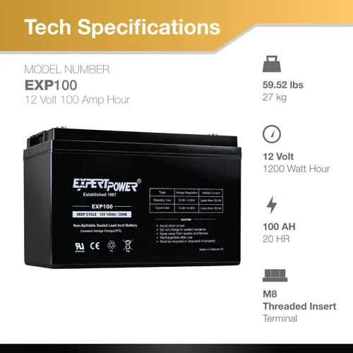 Miniatura 2 de Expert Power baterías 12 voltios., 1, 1