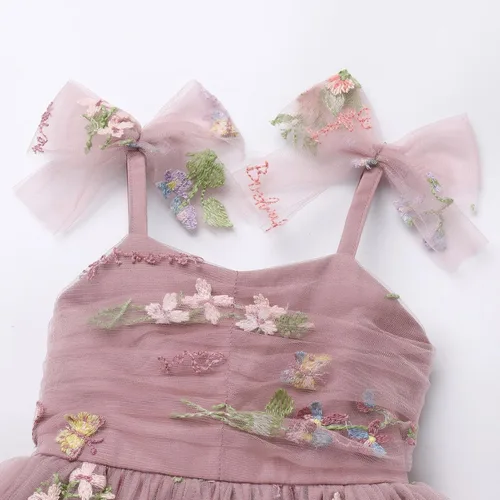 Miniatura 154 de IMEKIS Vestido de princesa de cumpleaños para niña pequeña, confeti brillante, bohemio, arco iris, pastel, sesión de fotos, traje para 1-6T