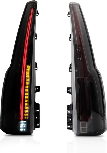 VLAND Conjunto de luces traseras compatible con GMC Yukon 2015-2020, lámpara trasera con DRL, luz trasera con luces antiniebla y señal de giro,