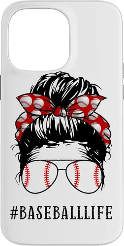 Miniatura 21 de Mom Messy Hair Bun Aviators Glasses Baseball Mother Life Case for iPhone 17