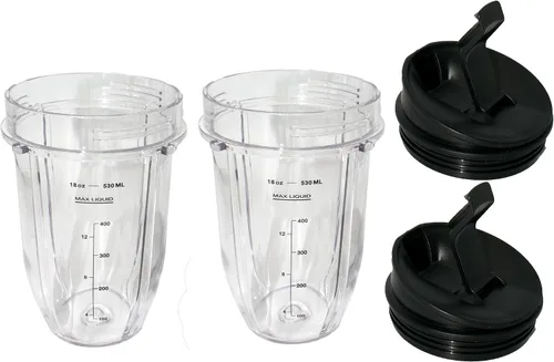 Miniatura 8 de Blendin Tarro de repuesto con tapa Sip N Seal, compatible con licuadoras Ninja Auto IQ (2, 18 onzas)