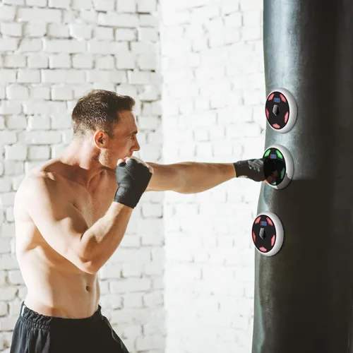 Miniatura 3 de Luces de entrenamiento de reacción, 6+1 mejora las luces LED reflejas, velocidad de reflexión, agilidad, entrenamiento cognitivo cerebral, ejercicio
