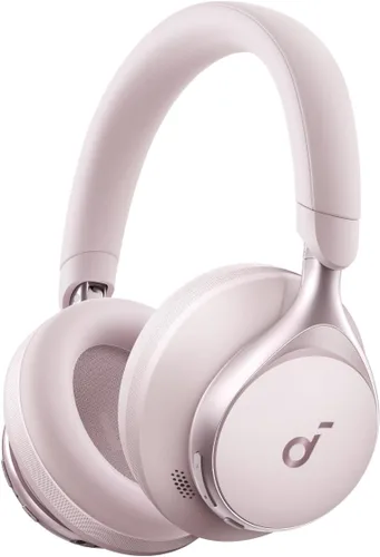 Soundcore de Anker, Space One, Auriculares con cancelación activa de ruido, reducción de voz 2 veces más fuerte, 40 horas de reproducción con ANC,