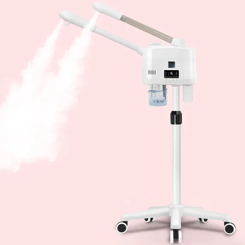 Miniatura 9 de Vaporizador Facial Profesional con Más Vapor para Limpieza Profunda e Hidratación, Vaporizador para Esteticistas sobre Ruedas con Configuración