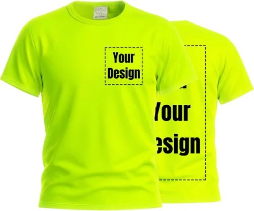 Miniatura 22 de Camiseta Hi Vis con tira reflectante de alta visibilidad, camisetas de seguridad personalizadas para tu logotipo, camisas de trabajo al aire libre
