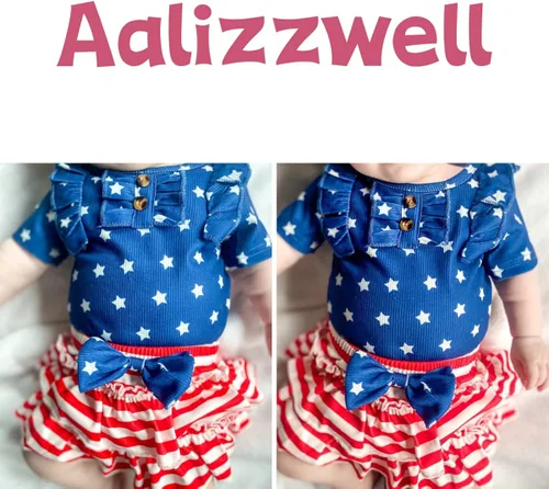 Miniatura 2 de Aalizzwell Traje de verano para bebés recién nacidos