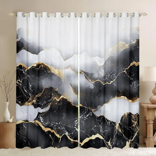Miniatura 12 de Cortinas opacas con purpurina degradado para niños, niñas, niños, mujeres, dormitorio, teñido anudado, arco iris, degradado, 38 pulgadas de ancho x