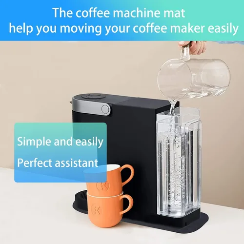 Miniatura 5 de Alfombrilla para cafetera para encimeras, deslizadores de electrodomésticos para electrodomésticos de cocina, deslizador de cafetera