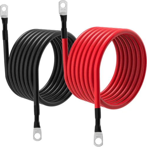 Miniatura 32 de Cable de batería 1/0 AWG 1/0AWG Calibre Cables de inversor de batería para automotriz, solar, marino, barco, RV, automóvil, motocicleta