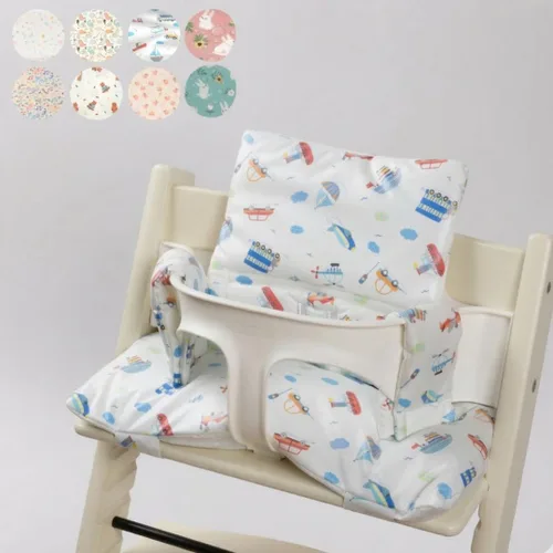 Miniatura 13 de Stokke Tripp Trapp - Juego de cojines impermeables y compatibles, fáciles de limpiar, hechos de tela de Corea, 100% algodón, juego de cojines