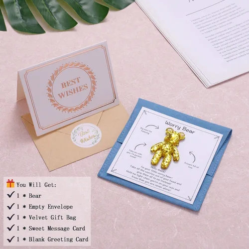 Miniatura 6 de Abrazo de oso de bolsillo, alivio de la ansiedad, positividad para la salud mental, alivio del autismo, alivio del estrés para ella, regalo Púrpura