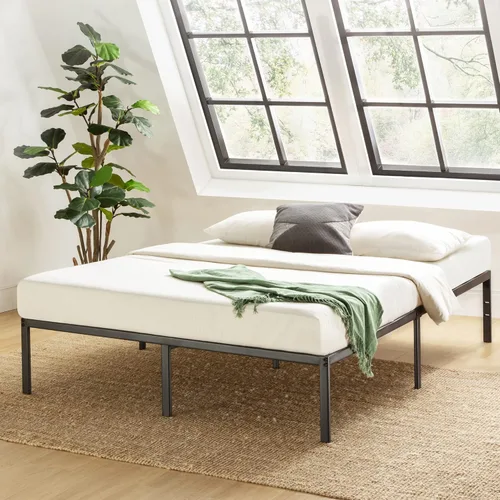 Miniatura 15 de Base de cama metálica de 18 pulgadas Best Price Mattress, con listones de acero de alta resistencia, color blanco, tamaño King