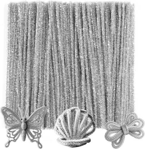 Miniatura 28 de Caydo 200 limpiapipas verde oscuro para decoración de Pascua, tallos de felpilla esponjosos a granel para niños, proyectos de manualidades, 12