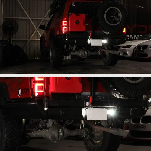 Miniatura 9 de VIPMOTOZ Luz LED completa para placa de matrícula para Toyota Tacoma 2016-2023 y camioneta Tundra 2014-2021, 6000K blanco diamante, 2 piezas
