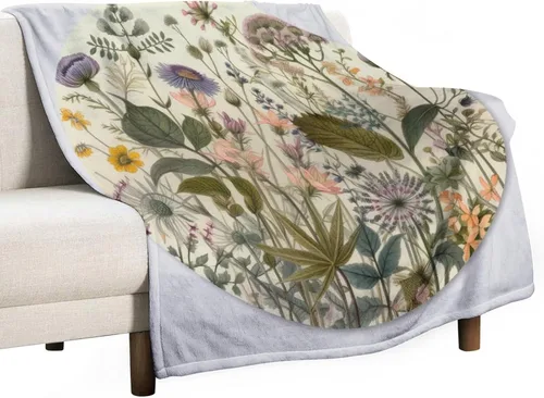 Miniatura 49 de Manta decorativa moderna de flores de acuarela, manta floral de primavera y verano, manta de 30 x 40 pulgadas, súper suave y acogedora para sofá