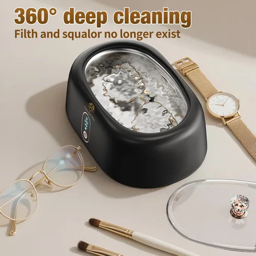 Miniatura 4 de CrystalLifePlus - Limpiador ultrasónico de joyería de 45 KHz para anillos, anteojos, relojes, diamante, dentadura, Invisalign, máquina limpiadora