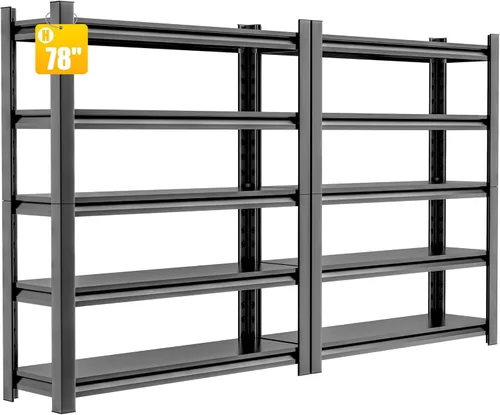 Miniatura 7 de Hzdbhd Estantería de garaje de 24 pulgadas de profundidad x 48 pulgadas de ancho x 72 pulgadas de alto, estantes de almacenamiento resistentes