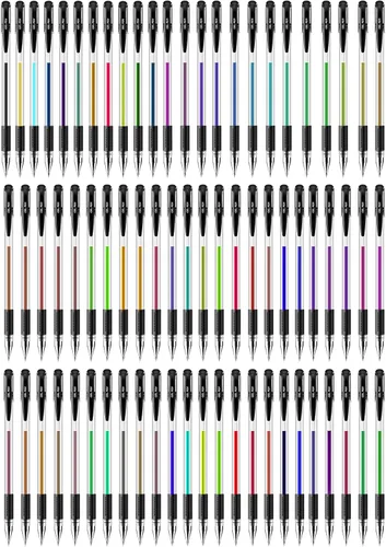 Miniatura 2 de LI-GELISI Bolígrafos de gel con purpurina de repuesto de 120 colores, bolígrafos de purpurina de neón