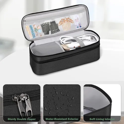 Miniatura 5 de SITHON Estuche de transporte de viaje de doble capa para Shark FlexStyle/SmoothStyle, bolsa organizadora de almacenamiento resistente al agua