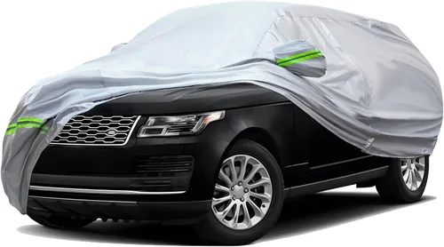 Miniatura 26 de TUCAREST - Funda de auto completa de 6 capas de alta calidad, diseño de cremallera de carcasa dura, impermeable, resistente a la intemperie