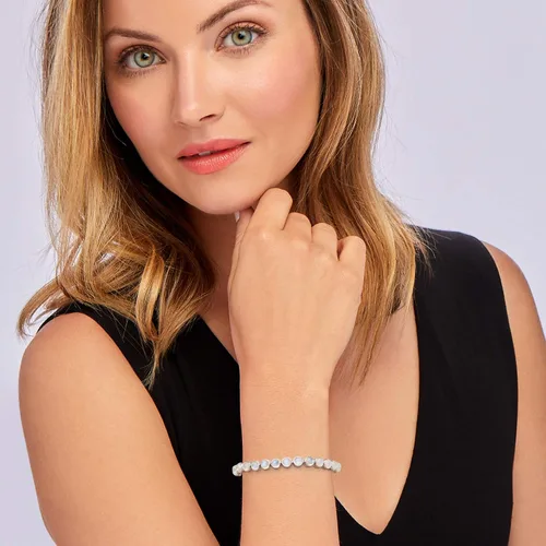 Miniatura 2 de Ross-Simons Pulsera de piedras semipreciosas en plata de ley