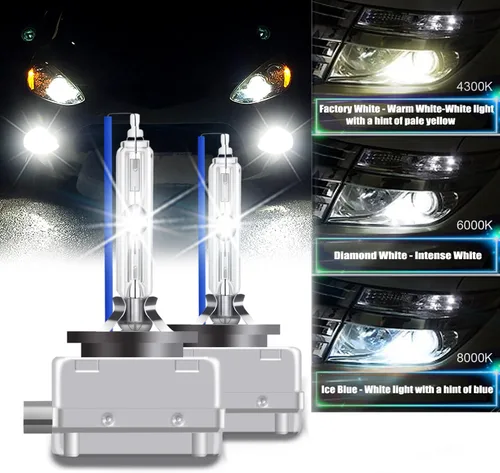 Miniatura 2 de RCP - D1S8 - (un par) D1S/ D1R 8000K Bombilla de repuesto Xenón HID, stents metálicos azul hielo, base de 12 V, lámparas para auto, faros delanteros