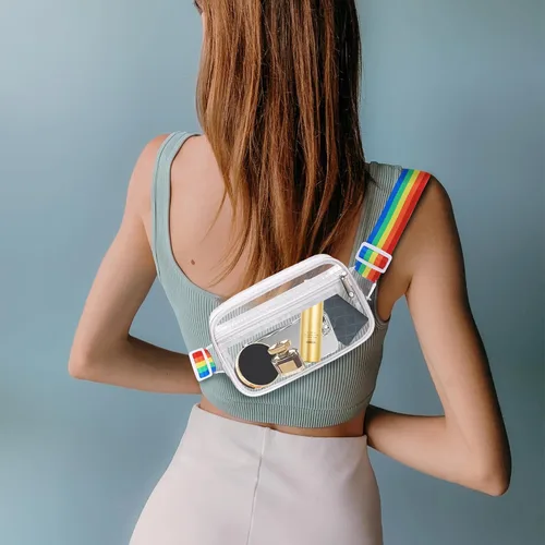 Miniatura 192 de Riñonera cruzada para mujeres y hombres, bolsa para cinturón para senderismo con correa ajustable, riñonera para correr, entrenamiento, deportes