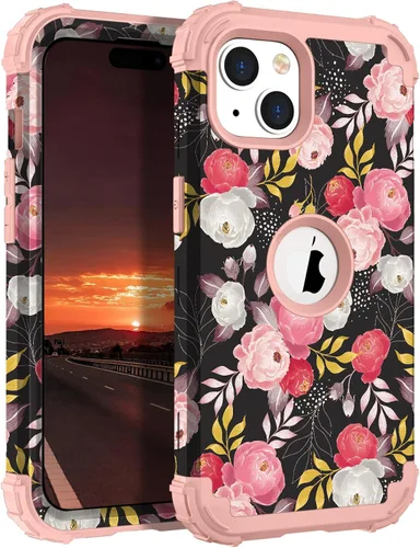 Miniatura 32 de Hocase Funda para iPhone SE 2022/2020, resistente a prueba de golpes, de plástico duro+goma de silicona, funda protectora híbrida para iPhone SE