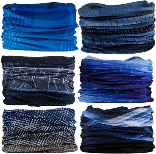 Miniatura 24 de Polaina para el cuello, máscara facial, bufanda bandana para hombres y mujeres, sol, polaina de tubo a prueba de polvo para ciclismo, motocicleta