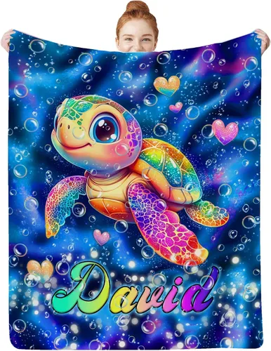 Miniatura 32 de Artsadd Mantas personalizadas con nombre para bebés niños y niñas, mantas de bebé personalizadas con nombre, manta personalizada para niños