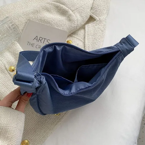 Miniatura 6 de Crescent Bag for Women Men Nylon Crossbody Bag Lightweight Hobo Sling bag Small Shoulder Bag Purse Dumpling Bag