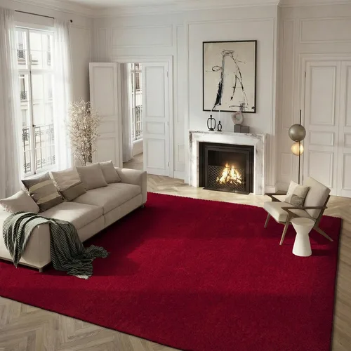 Miniatura 102 de SAFAVIEH Laguna Shag Collection - Alfombra decorativa, 2 pies 3 pulgadas x 4 pies, color beige, diseño sólido, no desprende pelusa y de fácil