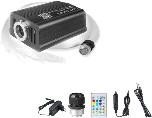 Miniatura 8 de Twinkle Starlight Headliner Light,16W 500pcs 6.5ft LED Star Kit de luz de fibra óptica de techo APP/Control remoto para coche/hogar/fiesta