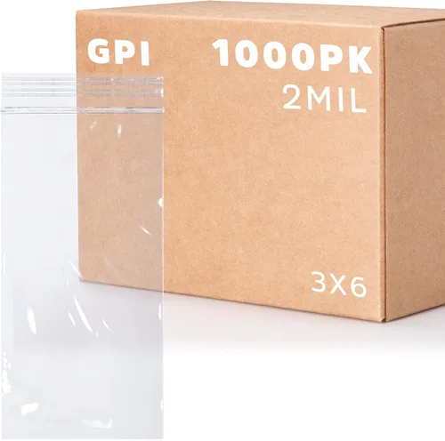 Miniatura 19 de 3" x 5," 2 Mil Claro Reclosable cierre de cremallera Lock Bolsas, caso de 1.000