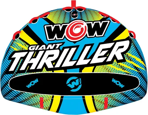 Miniatura 7 de Wow Sports Thriller - Tubo de cubierta remolcable para adultos que navegan en barco, inflable para deportes acuáticos