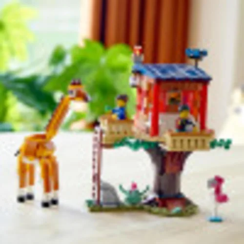 Miniatura 7 de LEGO Creator 31116 Safari Wildlife Tree House 31116 Kit de construcción con un juguete de casa, juguete biplano y juguete de catamarán; los mejores
