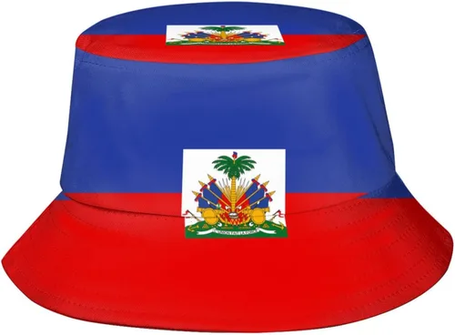 Miniatura 23 de KiuLoam Sombreros de pescador unisex con bandera, sombreros de pescador plegables para exteriores, verano, viajes, senderismo, playa, gorras